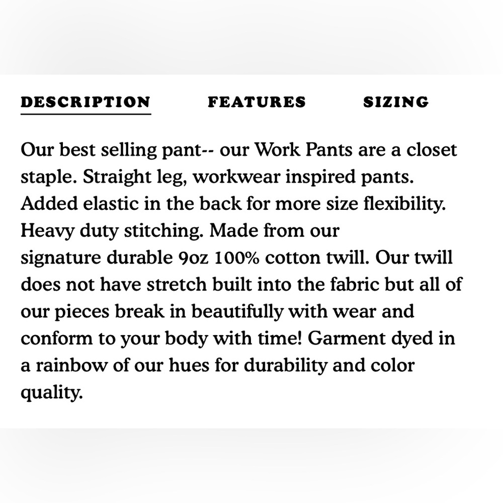 Big Bud Press Black and White Striped Work Pants Size Large - Picture 11 of 11